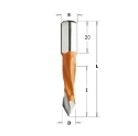 Afbeeldingen van CMT Spitse drevelboor D=5mm I=30mm LT=57.5mm S=10x20mm Z2 RH HW - 374.050.11