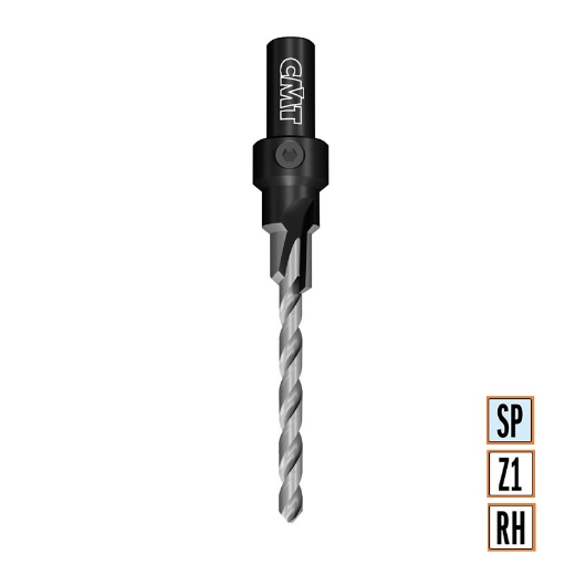 Afbeeldingen van CMT Trappenboor met verzinker voor schroefverbinding D=4.2mm LT=87mm S=9mm Z1 RH SP - 515.042.31