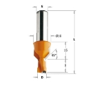 Afbeeldingen van CMT Drevelboor met vaste verzinker D=10mm I=20mm LT=57.5mm S=10x15mm Z2+V2 LH HW - 376.102.12