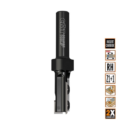 Afbeeldingen van CMT Rechte groeffrees D=16x28.3mm L=81mm S=8mm Z1 HWM - 653.160.11