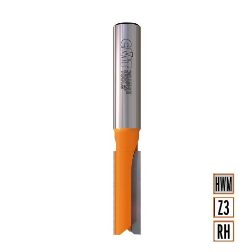 Afbeeldingen van CMT Groeffrees met rechte snijkoppen D=10x21mm L=75mm S=10mm Z3 HWM - 912.610.11