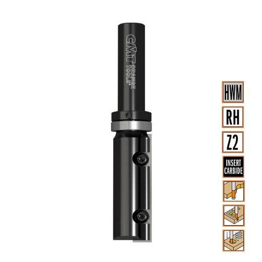 Afbeeldingen van CMT Rechte frees met wisselbare messen D=28x50mm L=100mm S=12mm Z2 RH HWM - 652.786.11B