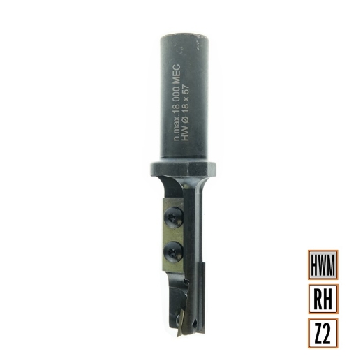 Afbeeldingen van CMT Rechte frees met wisselbare messen D=20x57mm L=120mm S=20mm Z1 HWM - 654.701.11