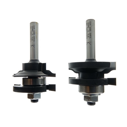 Afbeeldingen van CMT Profiel-conterprofiel frees profiel A 2 delig D=41mm Lt=80mm S=8mm HW - 991.251.11