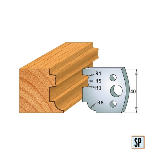 CMT Begrenzer voor profielfreeskop voor hard- en zachthout I=38x4mm, 2 stuks - 691026