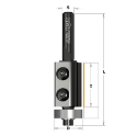 Afbeeldingen van CMT Rechte frees met kopse volglager en wisselbare messen D=16x30mm L=75mm S=8mm Z2 HWM - 657.161.11