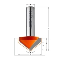 Afbeeldingen van CMT V-groef frees 105° D=36x19mm L=63.5mm S=12mm Z2 HW - 915.905.11