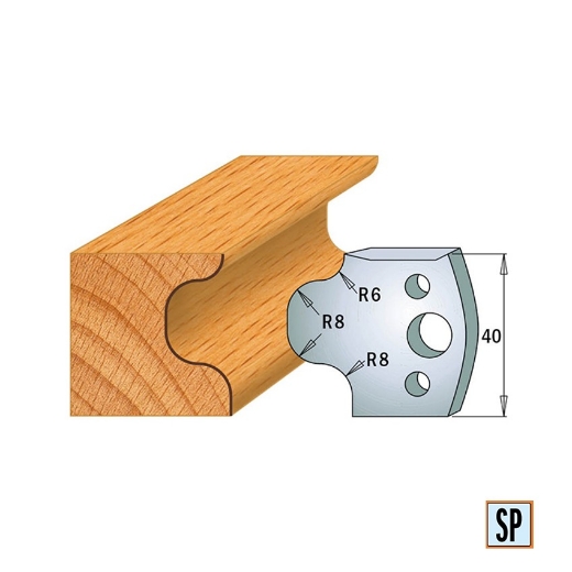 Afbeeldingen van CMT Begrenzer voor profielfreeskop voor hard- en zachthout I=38x4mm, 2 stuks - 691056