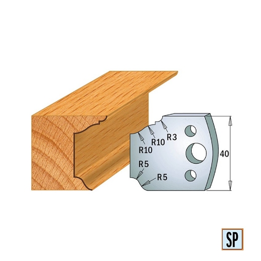 CMT Begrenzer voor profielfreeskop voor hard- en zachthout I=38x4mm, 2 stuks - 691079