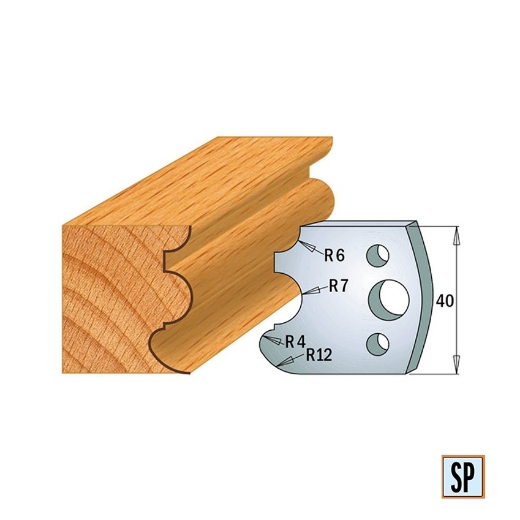 CMT Begrenzer voor profielfreeskop voor hard- en zachthout I=38x4mm, 2 stuks - 691088