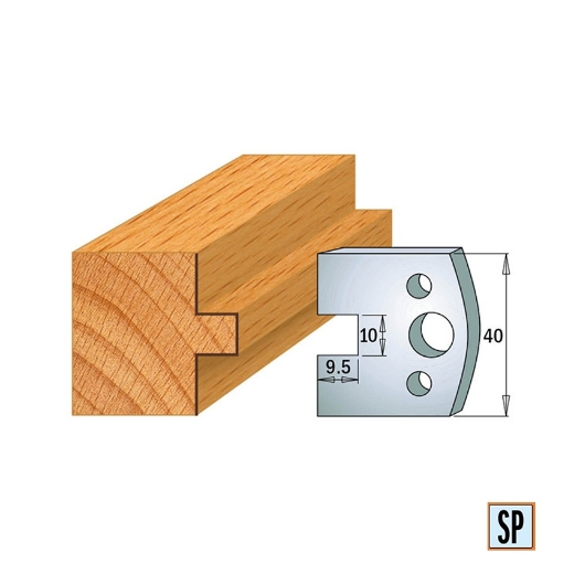Afbeeldingen van CMT Begrenzer voor profielfreeskop voor hard- en zachthout I=38x4mm, 2 stuks - 691092