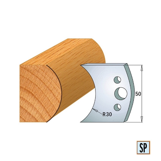 CMT Profielmes voor profielfreeskop voor hard- en zacht hout I=50x4mm, 2 stuks - 690547