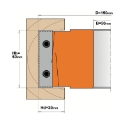 Afbeeldingen van CMT Rabbatfrees D=150mm B=50mm Z4 + V2+2 Hh=60mm HD=39mm - 02102.150.06.50