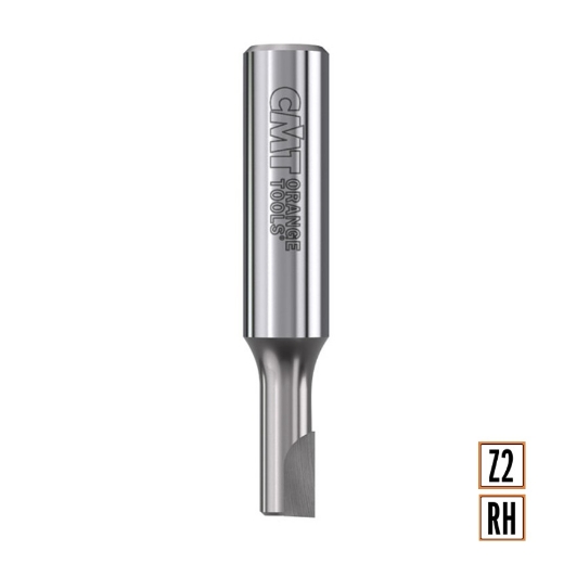 Afbeeldingen van CMT Diamant frees met twee negative snij-plakketten D=10mm I=22mm S=12mm L=73mm Z2 PCD H 3mm RH - 141.206.61