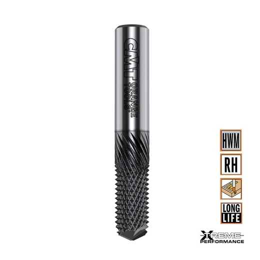 Afbeeldingen van CMT Spitse schrobfrees voor glasvezel en volkern D=6mm I=19mm S=6mm L=50mm Z4 HWM - 151.060.19D