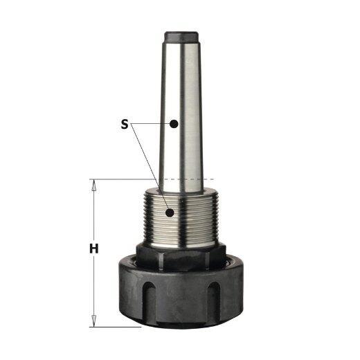 Afbeeldingen van CMT Precisie-spantanghouder ER32 met aansluiting type MK2/M30x1.5mm LH - 183.000.02