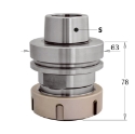 Afbeeldingen van CMT Precisie-spantanghouder ER40, aansluiting type HSK-F63 RHxLH - 183.310.93