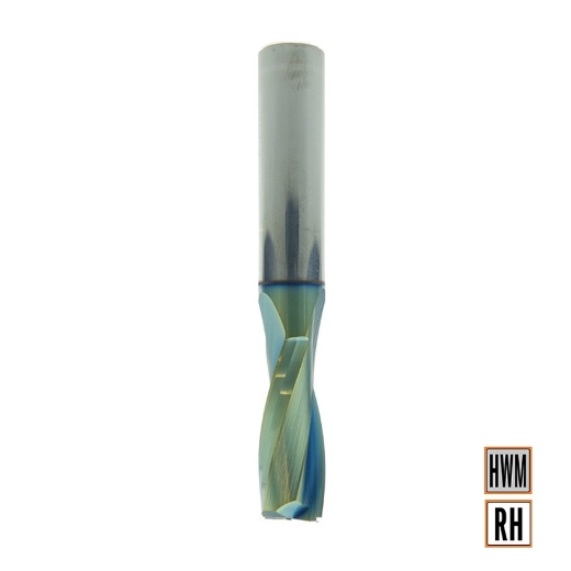 Afbeeldingen van CMT Positieve spiraalfrees D=10x32mm L=80mm S=10mm Z2 Chrome Coating DLCS HWM - 191.100.41