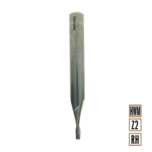 Afbeeldingen van CMT Positieve spiraalfrees D=2.5x6mm L=50mm S=6mm Z2 HWM - 191.625.11