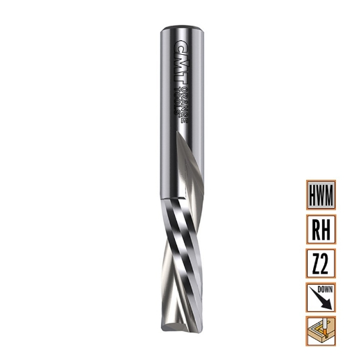 Afbeeldingen van CMT Negatieve spiraalfrees D=10x32mm L=80mm S=10mm Z2 HWM - 192.100.11