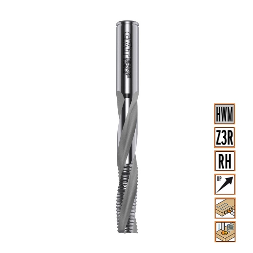 Afbeeldingen van CMT Positieve schrobfrees D=18mm I=95mm S=18mm L=150mm Z3 HWM - 195.182.11