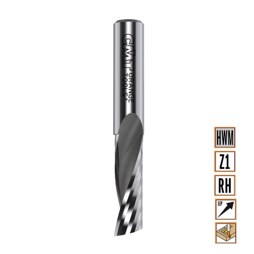 Afbeeldingen van CMT Positieve spiraalfrees D=10x32mm L=70mm S=10mm Z1 HWM - 198.100.11