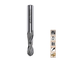 Afbeeldingen van CMT Spiraalfrees met bolle kop D=10x32mm L=80mm S=10mm Z2 HWM - 199.100.11