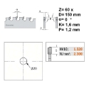Afbeeldingen van CMT Mega-cirkelzaag voor metaal & sandwich panelen 150x20x1.6mm Z60 HW - 226.150.60H