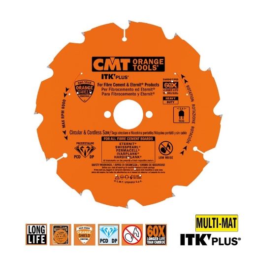 Afbeeldingen van CMT Cirkelzaag voor sidings, cementvezel & gipsplaat 300x30x2.4mm Z20 DP - 236.300.20M