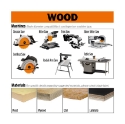 Afbeeldingen van CMT Universeel zaagblad voor massief hout & multiplex 250x30x2.4mm Z50 HW - 272.250.50M