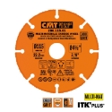 CMT Hardmetalen cirkelzaag voor haakse slijper, voor hout met spijkers, kunststof & gipsplaat 115x22.23x3mm (+9.5+15.87) HW - 286.115.01