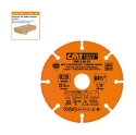 CMT Hardmetalen cirkelzaag voor haakse slijper, voor hout met spijkers, kunststof & gipsplaat 115x22.23x3mm (+9.5+15.87) HW - 286.115.01