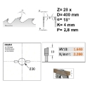 Afbeeldingen van CMT Meerbladzaag met ruimertanden voor massief hout 400x30x4mm Z28 HW - 279.028.16M