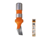 Afbeeldingen van CMT Zwaluwstaartfrees D=14x16mm 9° L=61mm S=12x38mm Z1 HW - 522.140.11