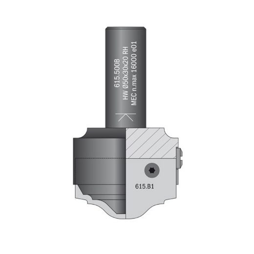 Afbeeldingen van CMT Freeshouder D=50mm L=95mm S=20mm Z1 HWM MEC - 615.500B