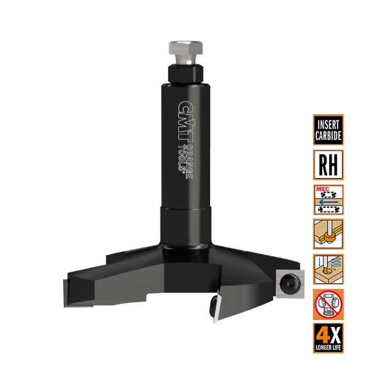 Afbeeldingen van CMT Vlakfrees met WPL messen D=100mm I=12mm S=20mm L=90mm Z4 HWM - 663.006.11