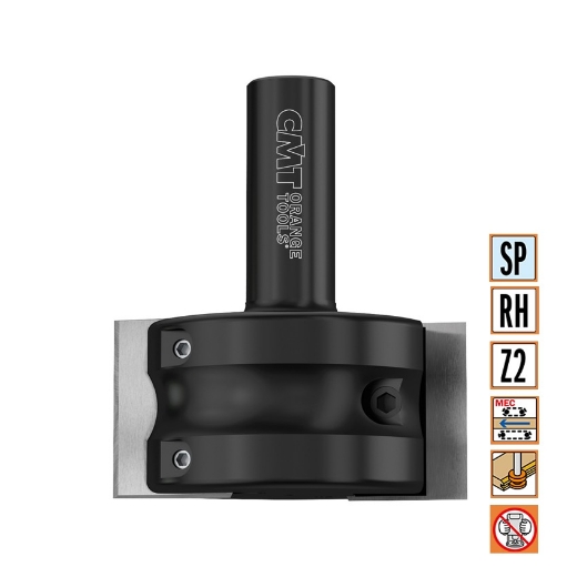 Afbeeldingen van CMT CNC profielfreeskop voor profielmessen (art 690) D=65mm I=40/50mm S=20mm L=93mm Z2 HWM - 663.301.11