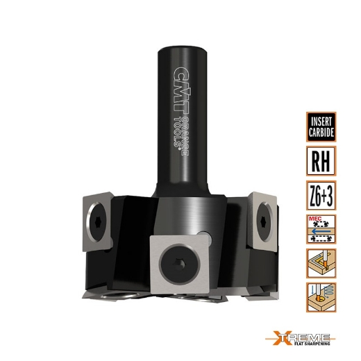 Afbeeldingen van CMT Vlak- en egaliseer frees met WPL messen D=5.,8mm I=25mm S=12mm L=63.5mm Z3 HWM - 663.502.11