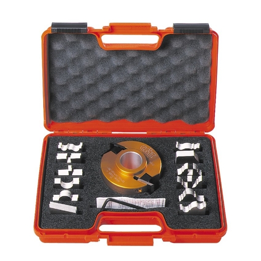 Afbeeldingen van CMT 13-delige profielfreesset (MEC) D=100mm B=30mm Z2 Hh=40-50mm HD=25mm - 692.013.02