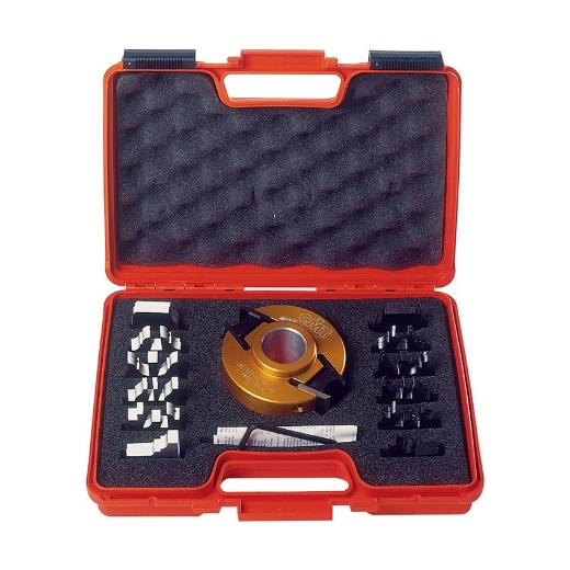 Afbeeldingen van CMT 7-delige profielfreesset (MAN) D=100mm B=30mm Z2 Hh=40-50mm HD=25mm - 693.013.01