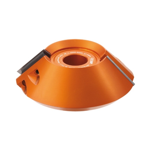 Afbeeldingen van CMT 45 ° schuine frees in WPL-messen D=150mm B=30mm Z2 Hh=33mm R=45° - 694.002.30