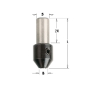 Afbeeldingen van CMT Adapter met opspanschroef voor HWM boren B=5mm S=10mm L=28mm L1=20mm - 364.050.00