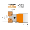 Afbeeldingen van CMT Dubbele holle radiusfrees met WPL-messen D=113mm B=30mm R=5-10mm Z2 - 694.003.30