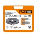 Afbeeldingen van CMT 3-delige verstelbare groeffrees met WPL-messen D=140mm B=30mm Z4+V4 Hh=4-15mm HD=32mm - 694.001.30