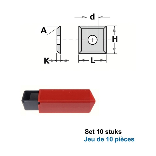 Afbeeldingen van CMT Wisselmessen L=12x12x1.5mm 35° Z4 HWM KCR08/S1920, 10 stuks - 790.120.06