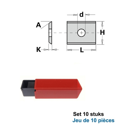 Afbeeldingen van CMT Wisselmessen L=14.6x9x1.5mm 35° Z2 HWM KCR08/S1920, 10 stuks - 790.146.69