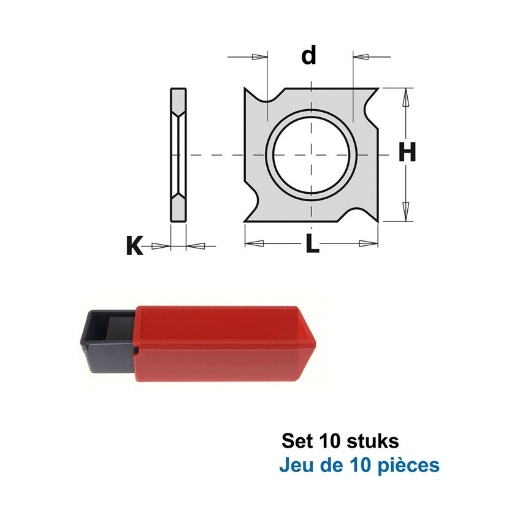 Afbeeldingen van CMT Groeftand L=18x18x1.95mm Z4 HWM KCR08, 10 stuks - 790.181.00