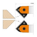 Afbeeldingen van CMT Verstelbare schaafkop (in speciale alu. legering) D=120mm B=30mm Z2 Hh=40mm HD=35mm R=-90°/90° - 694.018.30