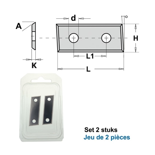 Afbeeldingen van CMT Wisselmessen L=48.3x12x1.5mm <5° 35° Z4 HWM KCR08/S1920, 2 stuks - 790.483.12PP