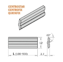 Afbeeldingen van CMT Centrostar,Centrofix,Quickfix schaafmes L=520x12x2.7mm Z2 HSS M42 - 795.521.12
